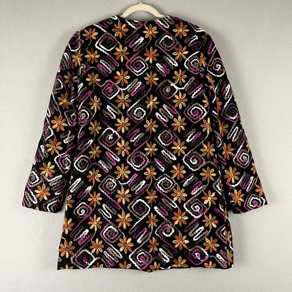 Anthropologie Hutch Floral Embroidered Coat Womens Small Retro Boho Artsy NWT - Picture 16 of 16